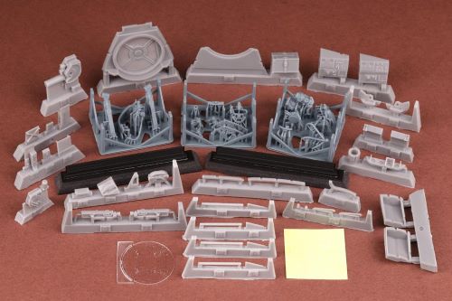 Additions (3D resin printing) 1/48B-17G Super Set - Bombardier pos.&Chin turret (SBS model)