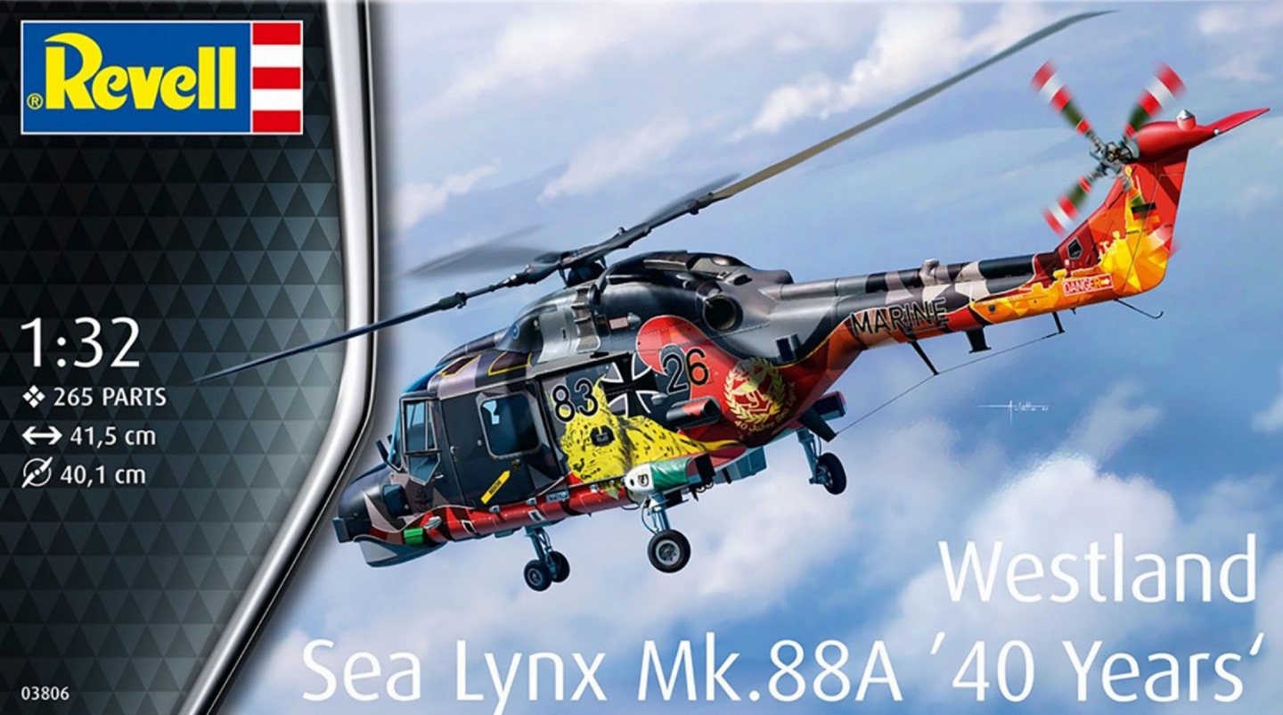 Model kit 1/32 Westland Sea Lynx Mk.88A '40 Years' - Special Paintwork (Revell)