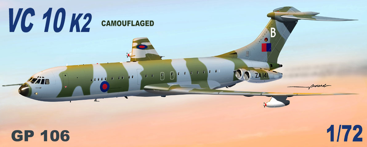 Model kit 1/72 Vickers VC-10 K2 RAF camouflaged [VC10] (Mach 2)