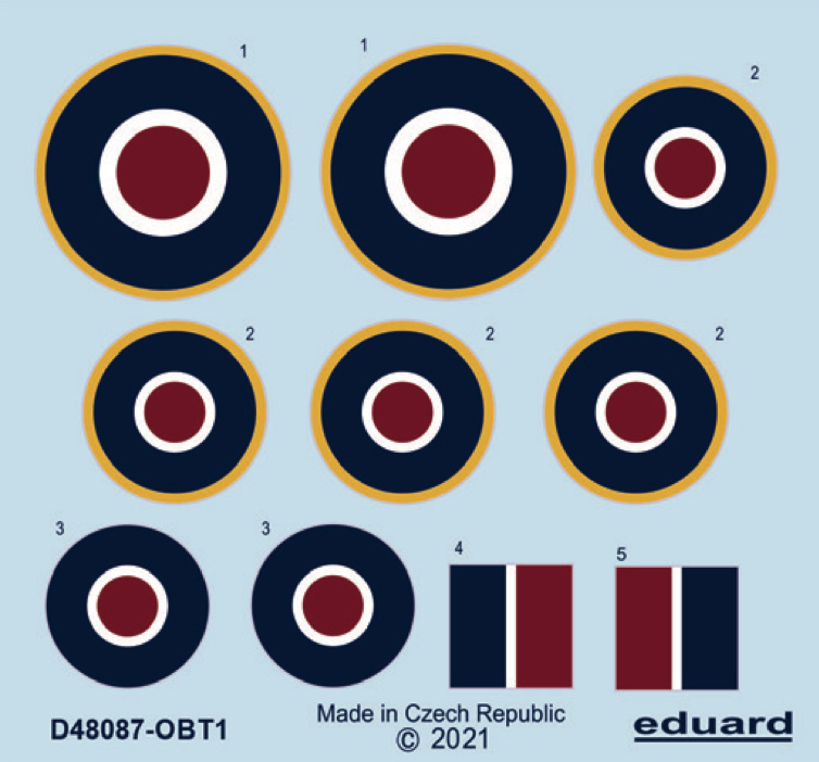 Decal 1/48 Tempest Mk.II roundels (EDU/SP.H.)