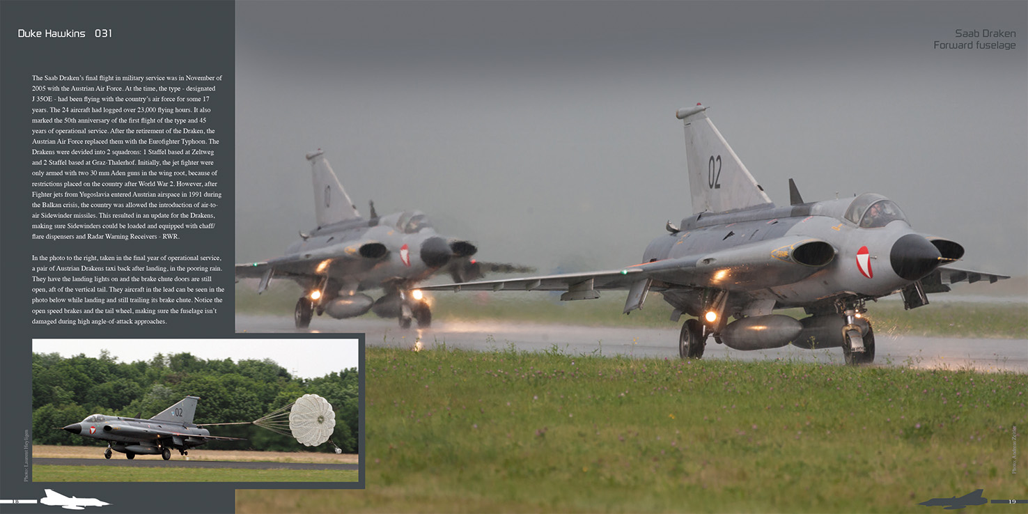 Aircraft books Duke Hawkins: Saab 35 Draken (HMH-Publications)