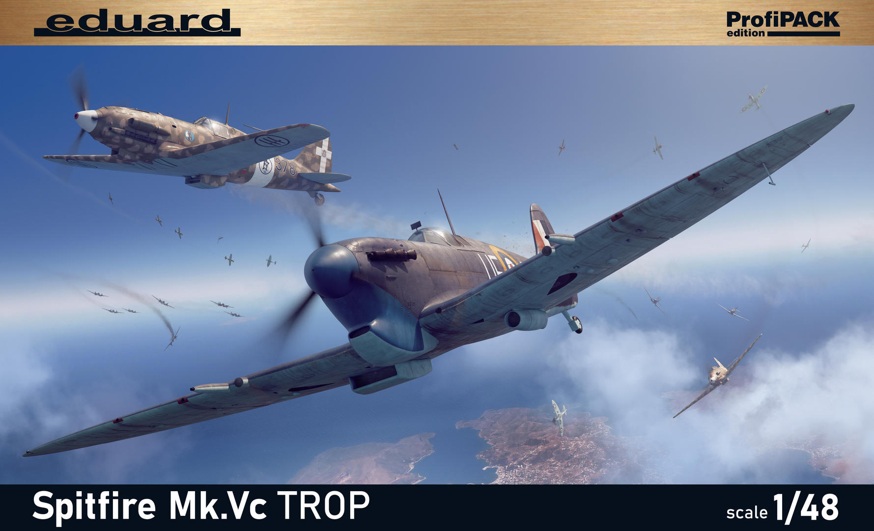 Model kit 1/48 Supermarine Spitfire Mk.Vc TROP ProfiPACK edition (Eduard kits)