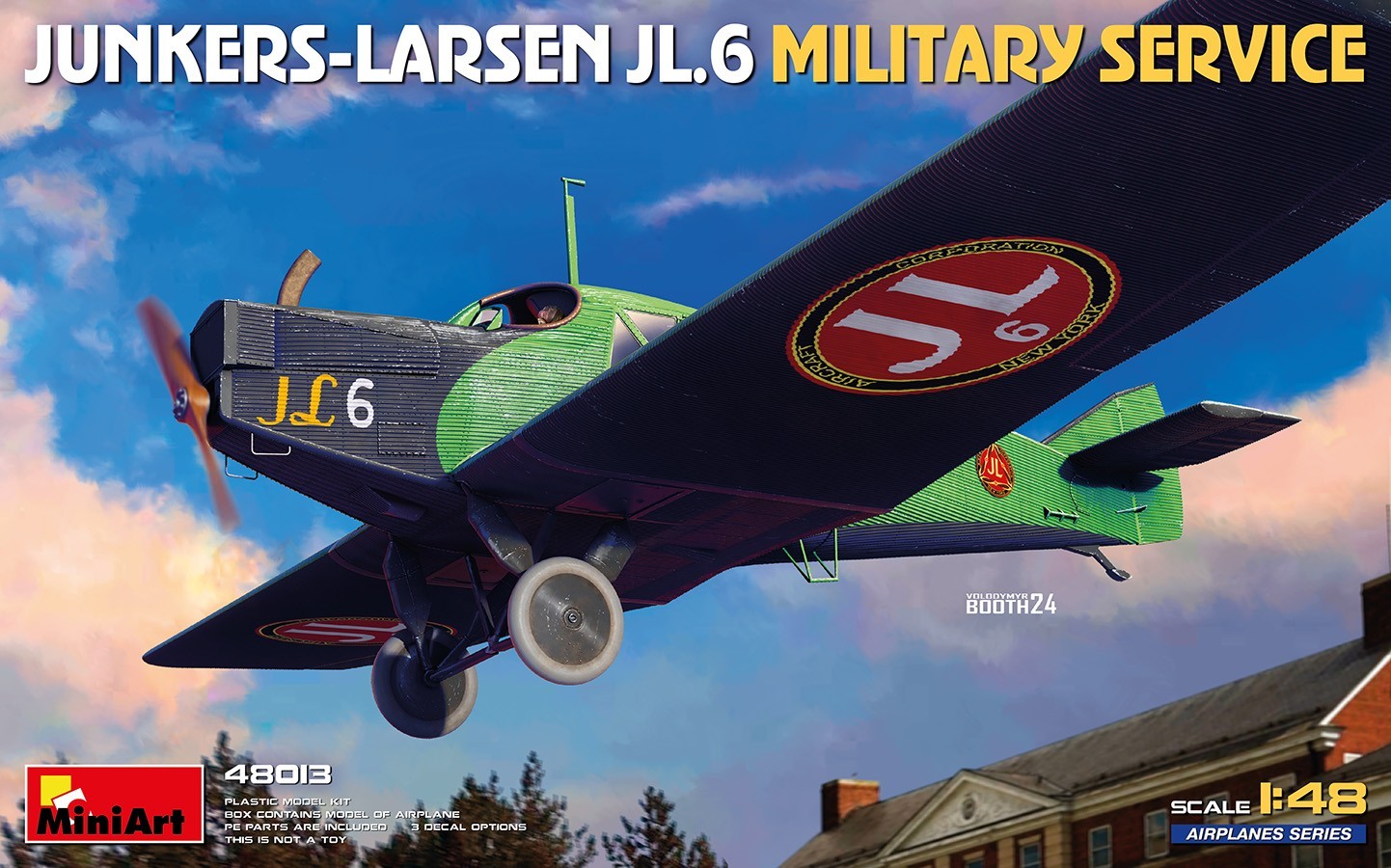 Model kit 1/48 Junkers-Larsen JL.6. Milit.Service (3x camo) (MiniArt)
