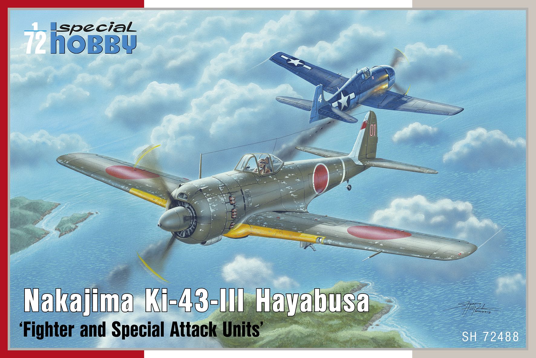 Model kit 1/72 Ki-43-III Hayabusa 'Fighter&Spec.Attack Unit' (Special Hobby)