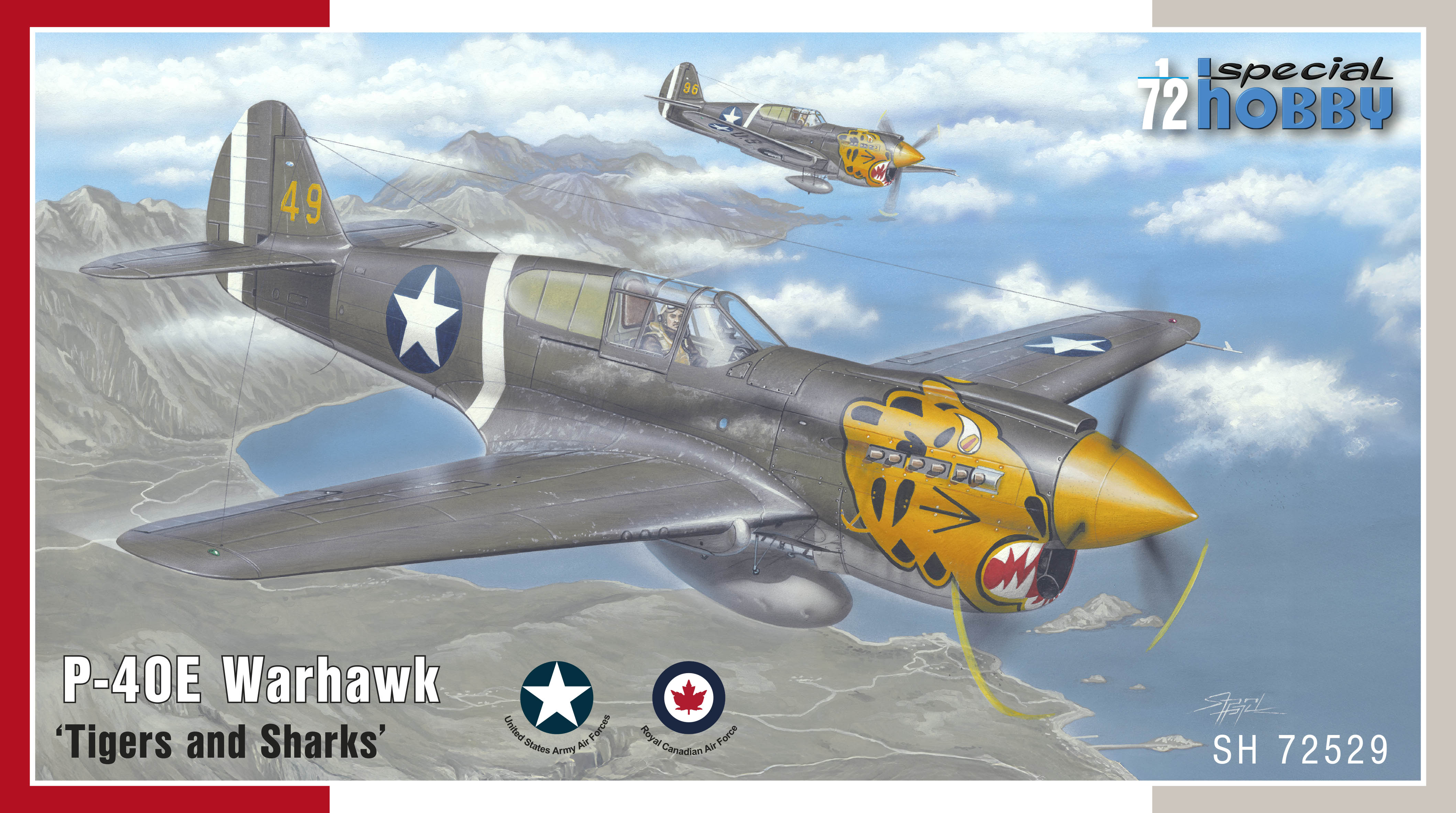 Model kit 1/72 P-40E Warhawk 'Tigers and Sharks' (Special Hobby)