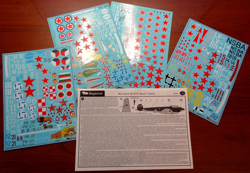 Decal 1/48 Petlyakov Pe-2 (Begemot)