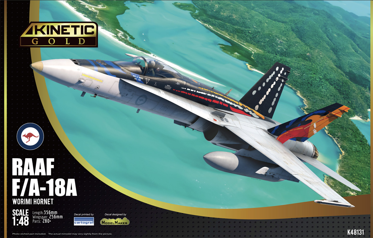 Model kit 1/48 RAAF F/A-18A Worimi Hornet (Kinetic Model Kits)