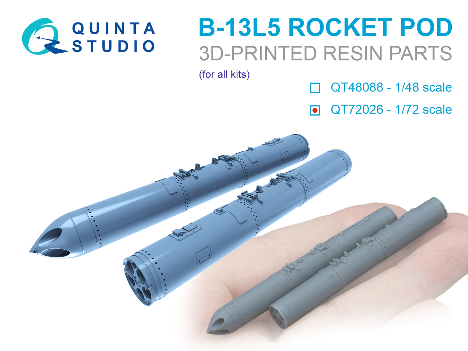 B-13L5 rocket pods, 2 pcs (for all kits)