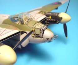 Additions (3D resin printing) 1/72 de Havilland Mosquito Mk.VI gun bay (designed to be used with Tamiya kits)