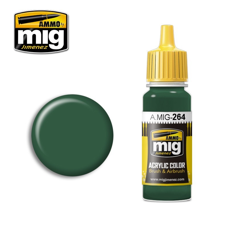 Acrylic paint IJN NAKAJIMA DARK GREEN (Ammo Mig) (17ml) 