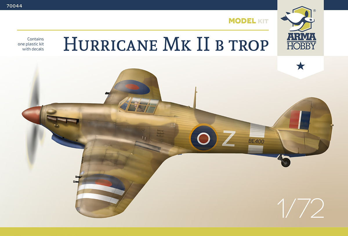 Model kit 1/72 Hawker Hurricane Mk.IIb (Arma Hobby)