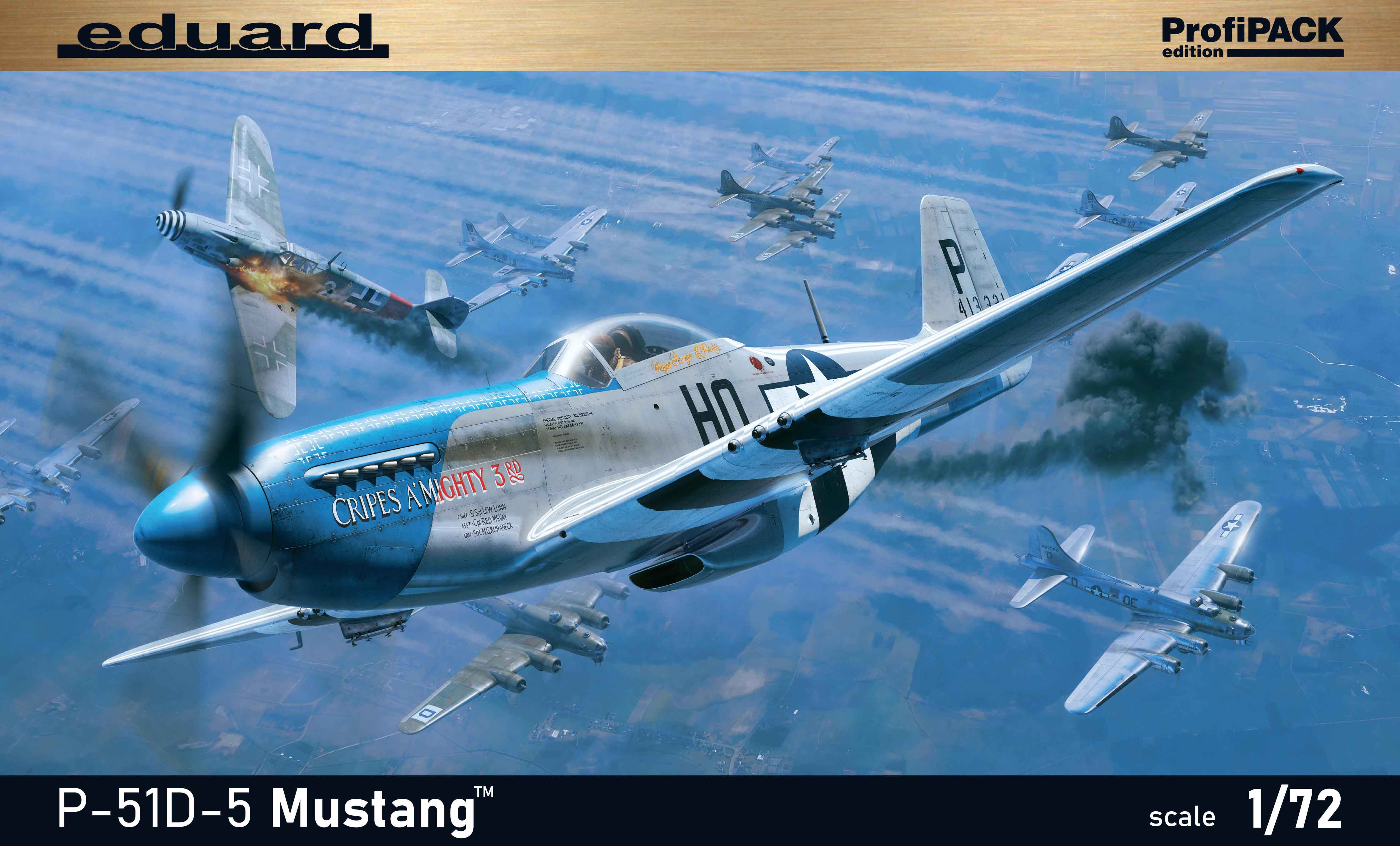 Model kit 1/72 North-American P-51D-5 Mustang The ProfiPACK edition (Eduard kits)