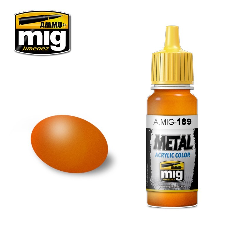 Acrylic paint METALLIC ORANGE (Ammo Mig) (17ml) 