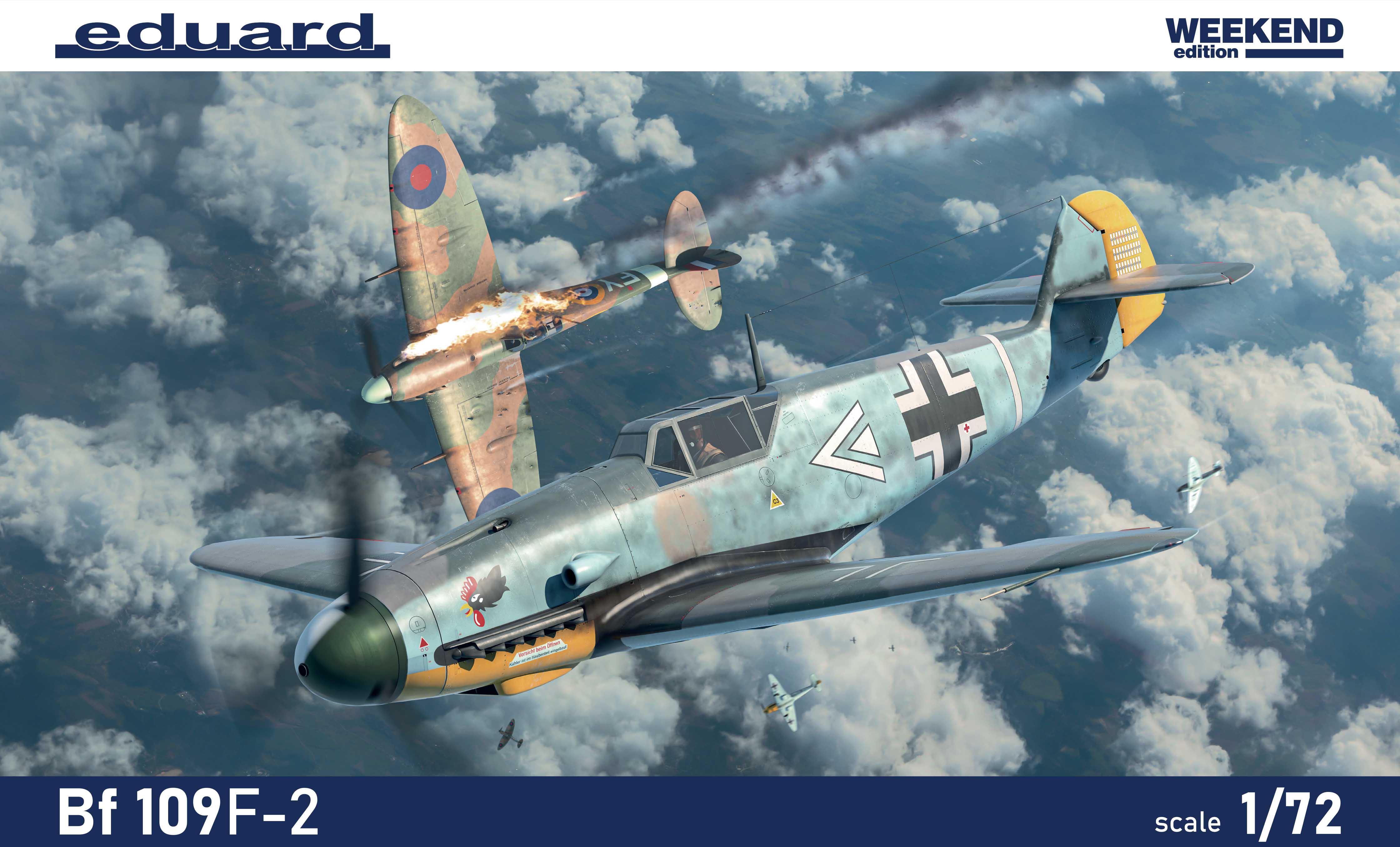 Model kit 1/72 Messerschmitt Bf-109F-2 (Weekend Edition) (Eduard kits)