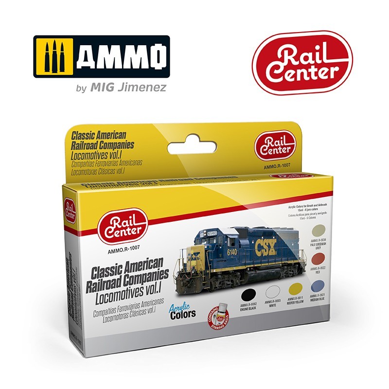 AMMO RAIL CENTER - Classic American Railroad Companies.Locomotives Vol.1