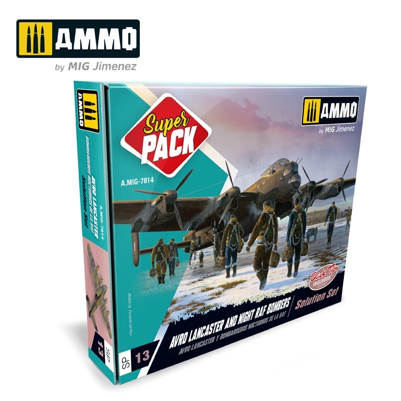 SUPER PACK AVRO Lancaster and Night RAF Bombers Solution Set (Ammo Mig)