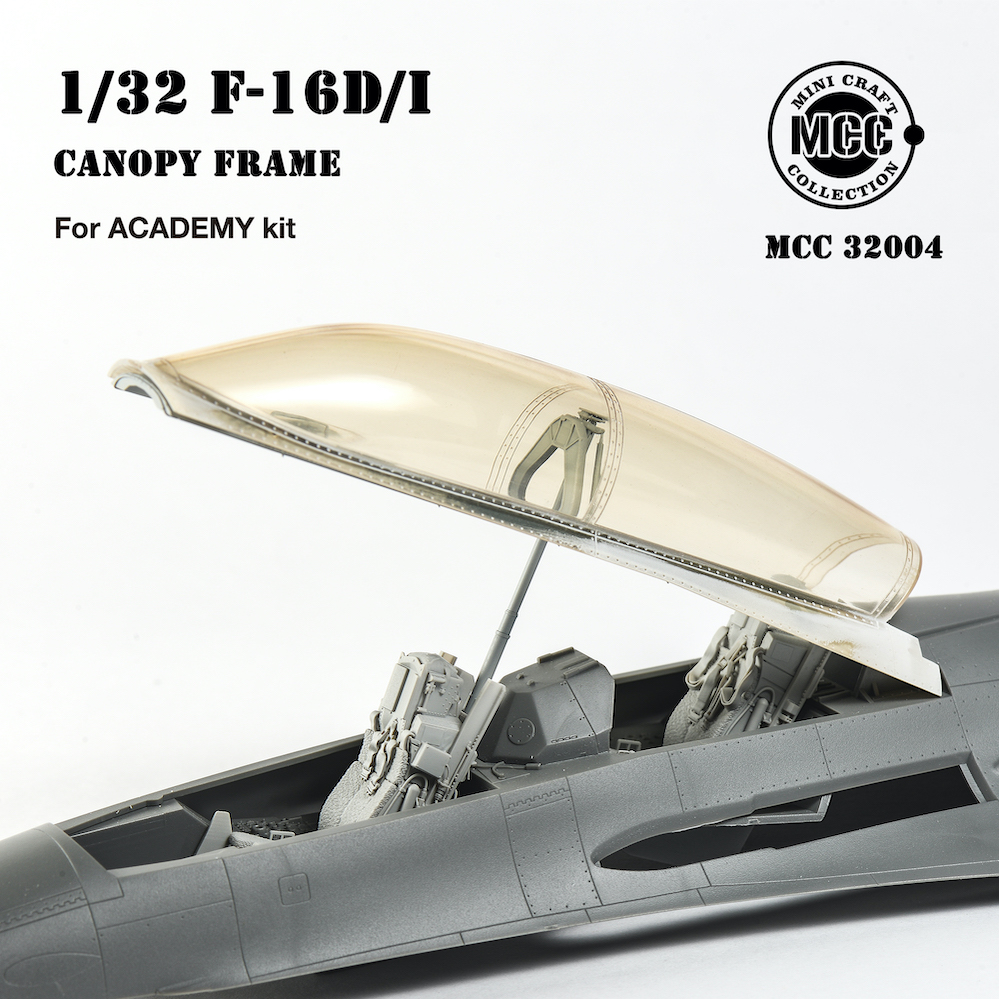 1/32 Lockheed-Martin F-16D/I canopy frame (designed to be used with Academy kits)