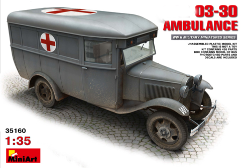 Model kit 1/35 GAZ-03-30 Ambulance (MiniArt)