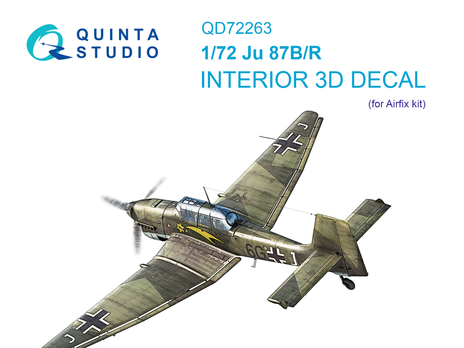 Ju 87B/Ju 87R 3D-Printed & coloured Interior on decal paper (Airfix)