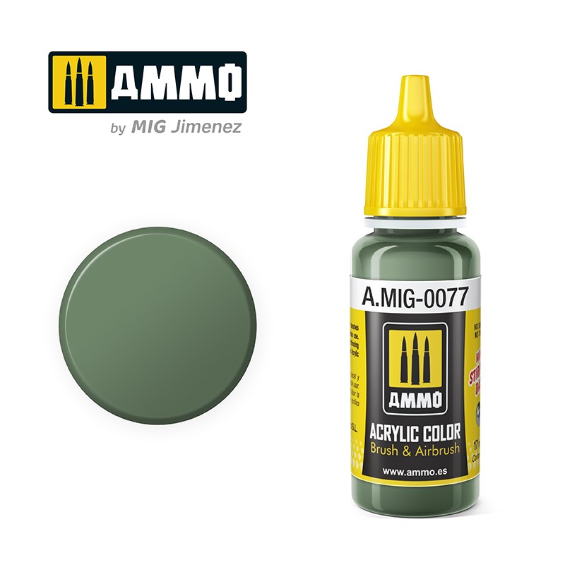 Acrylic paint DULL GREEN (Ammo Mig) (17ml) 