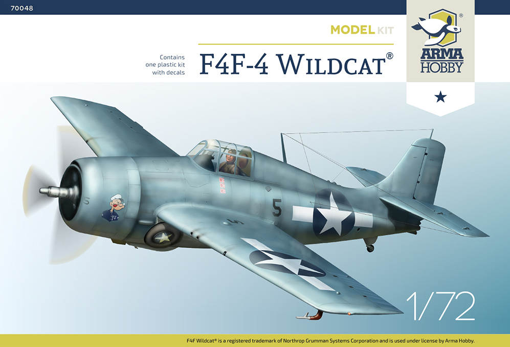 Model kit 1/72 Grumman F4F-4 Wildcat  (Arma Hobby)