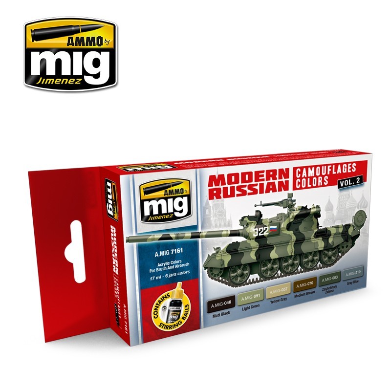 Modern Russian Camouflages Colors Vol. 2 (Ammo Mig) (6x17ml) 