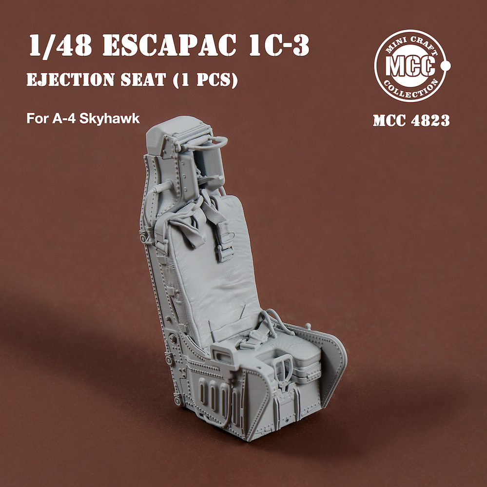 Additions (3D resin printing) 1/48 ESCAPAC 1C-3 Ejection Seat for Douglas A-4 Skyhawk (1pcs).