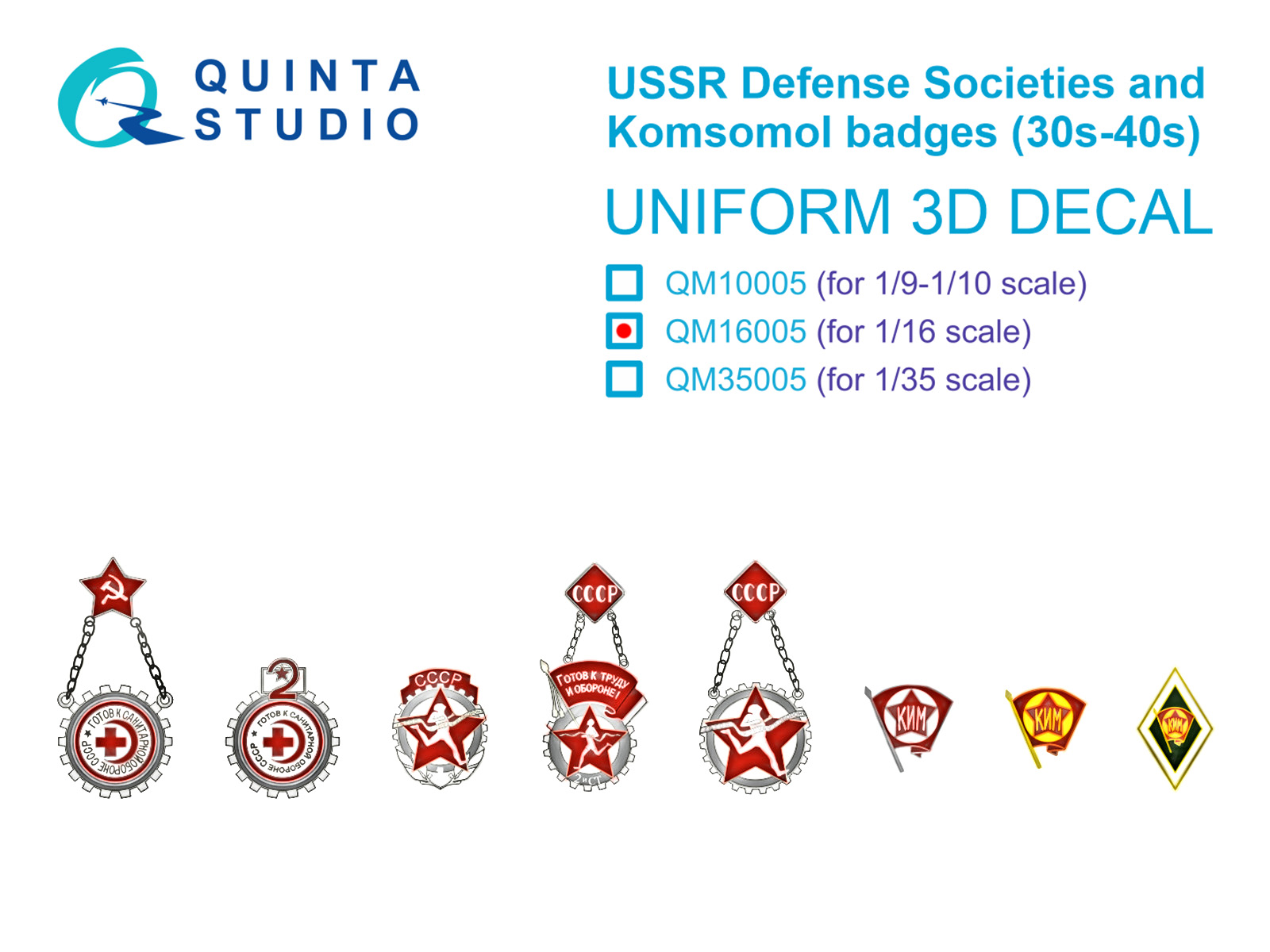 USSR Defense Societies and Komsomol badges (1930s-1940s)