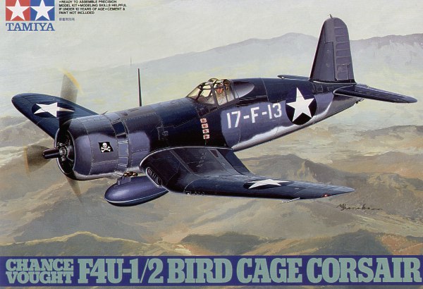 Model kit 1/48 Vought F4U-1/2 Corsair 'Birdcage' with extended or folded wings  (Tamiya)