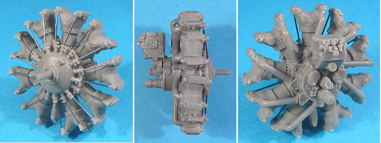 Additions (3D resin printing) 1/32 Wright R-1820-F Shvetsov M-25 Engine (Vector)