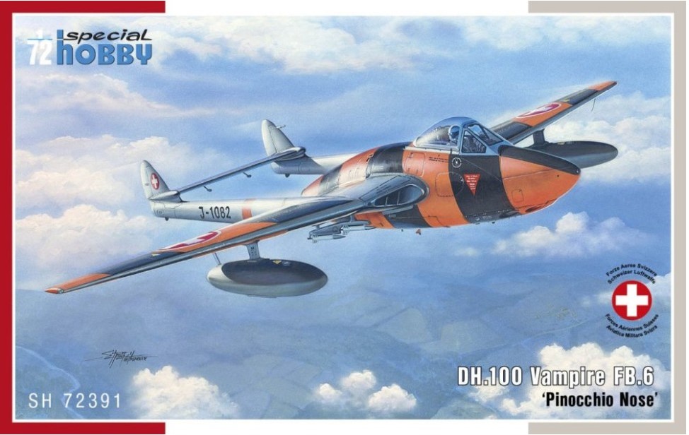 Model kit 1/72 DH.100 Vampire FB.6 Pinocchio Nose (Special Hobby)