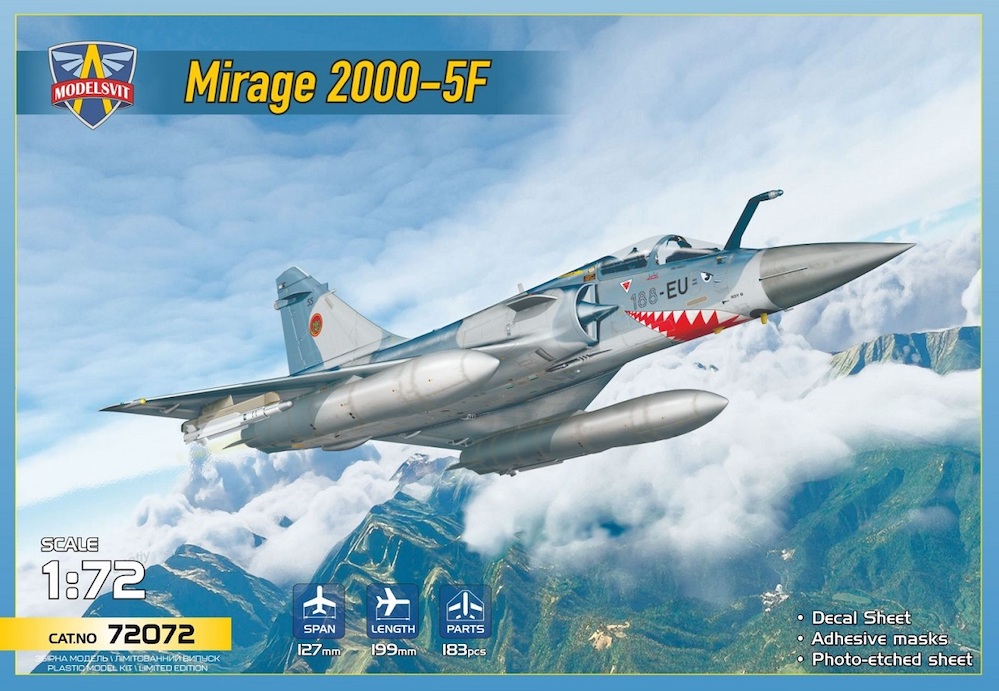 Model kit 1/72 Dassault Mirage 2000 5F (Modelsvit)