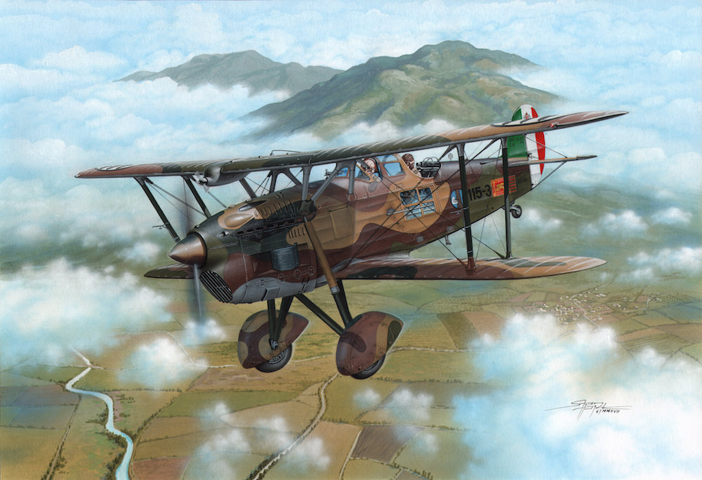 Model kit 1/48 IMAM (Romeo) Ro-37 'A.30 Engine' (4x camo) (Special Hobby)