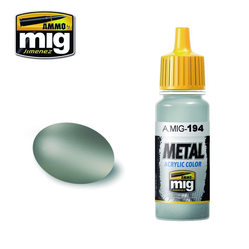 Acrylic paint MATT ALUMINUM (Ammo Mig) (17ml) 