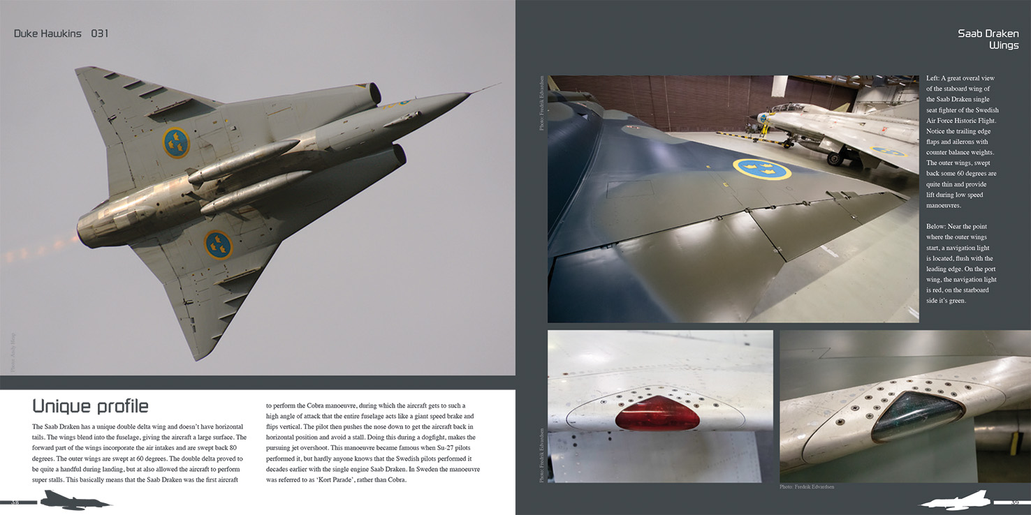 Aircraft books Duke Hawkins: Saab 35 Draken (HMH-Publications)
