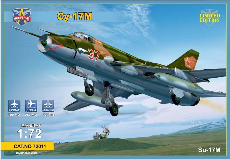 Model kit 1/72 Sukhoi Su-17M Soviet fighter-bomber  (Modelsvit) 