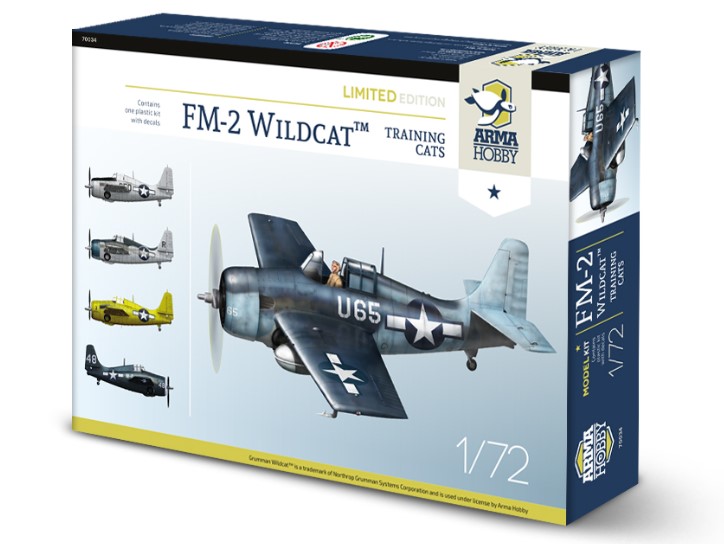 Model kit 1/72 Grumman FM-2 Wildcat Training Cats Limited Edition (Arma Hobby)