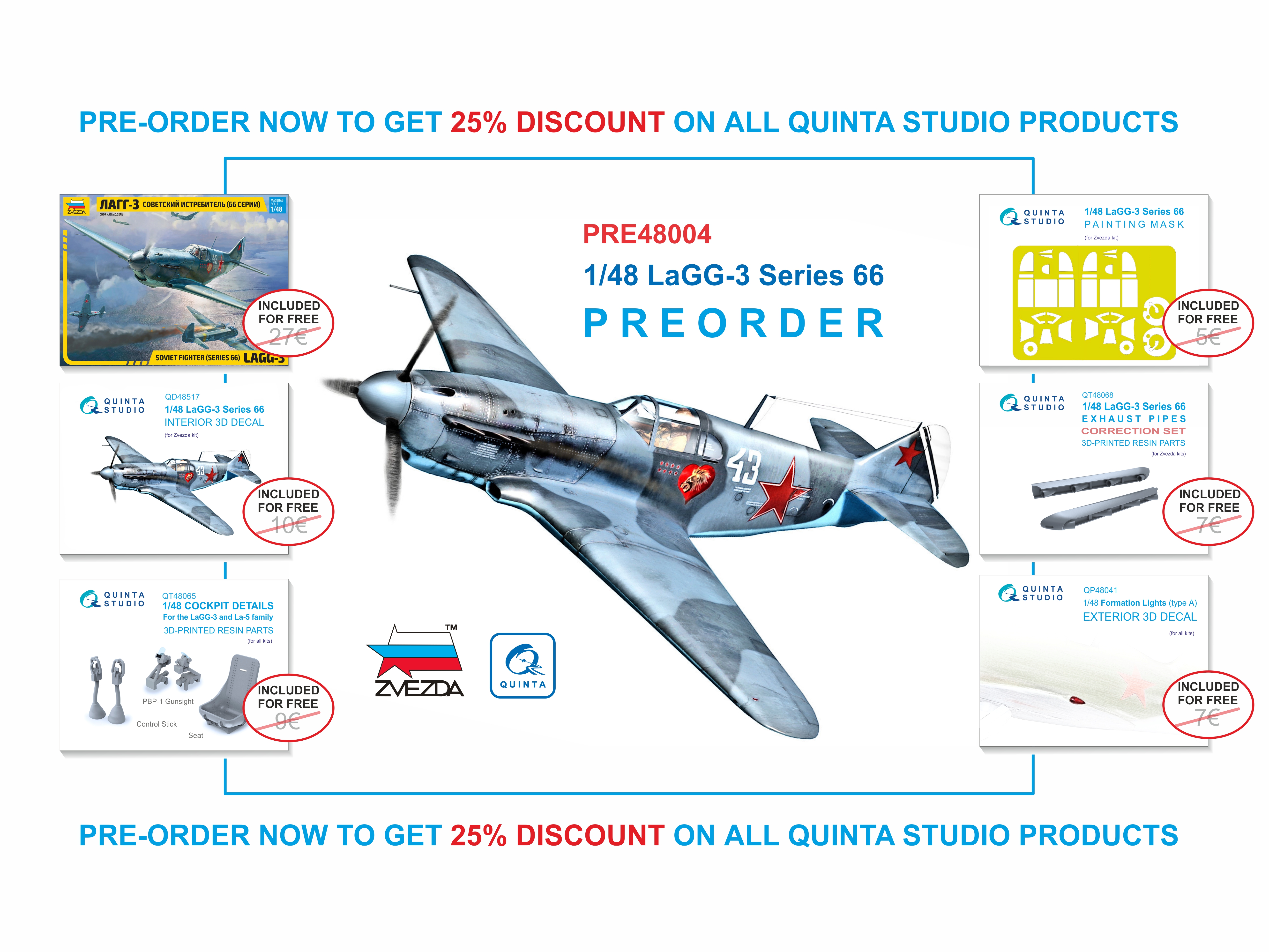 Preorder LaGG-3 series 66 (Zvezda)