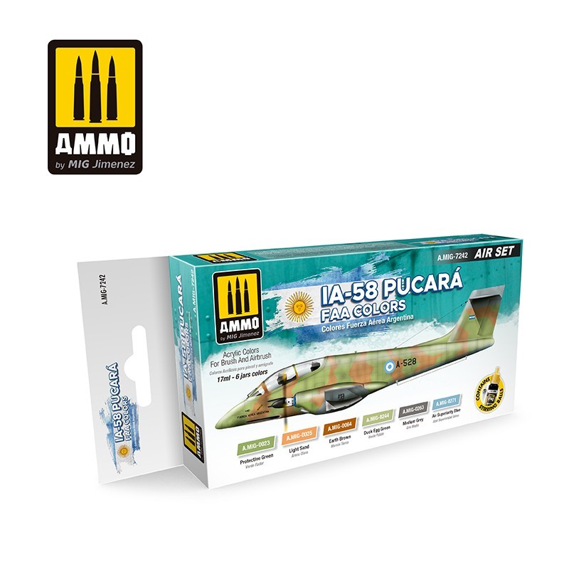 IA-58 Pucará FAA Colors (Ammo Mig) (6x17ml) 