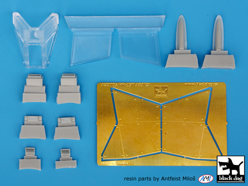 Additions (3D resin printing) 1/32 Focke-Wulf Fw-190A-8/R2 Sturmbock (designed to be used with Hasegawa kits) 