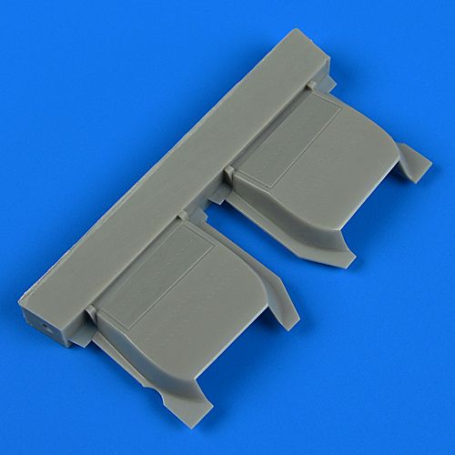 Additions (3D resin printing) 1/48 Messerschmitt Bf-109E correct radiators (designed to be used with Eduard kits)[Bf-109E-1 Bf-109E-3 Bf-109E-4 Bf-109E-7]