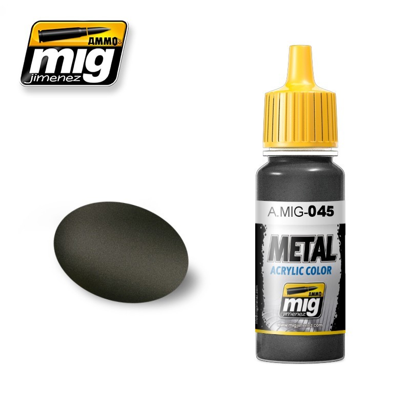 Acrylic paint GUN METAL (Ammo Mig) (17ml) 