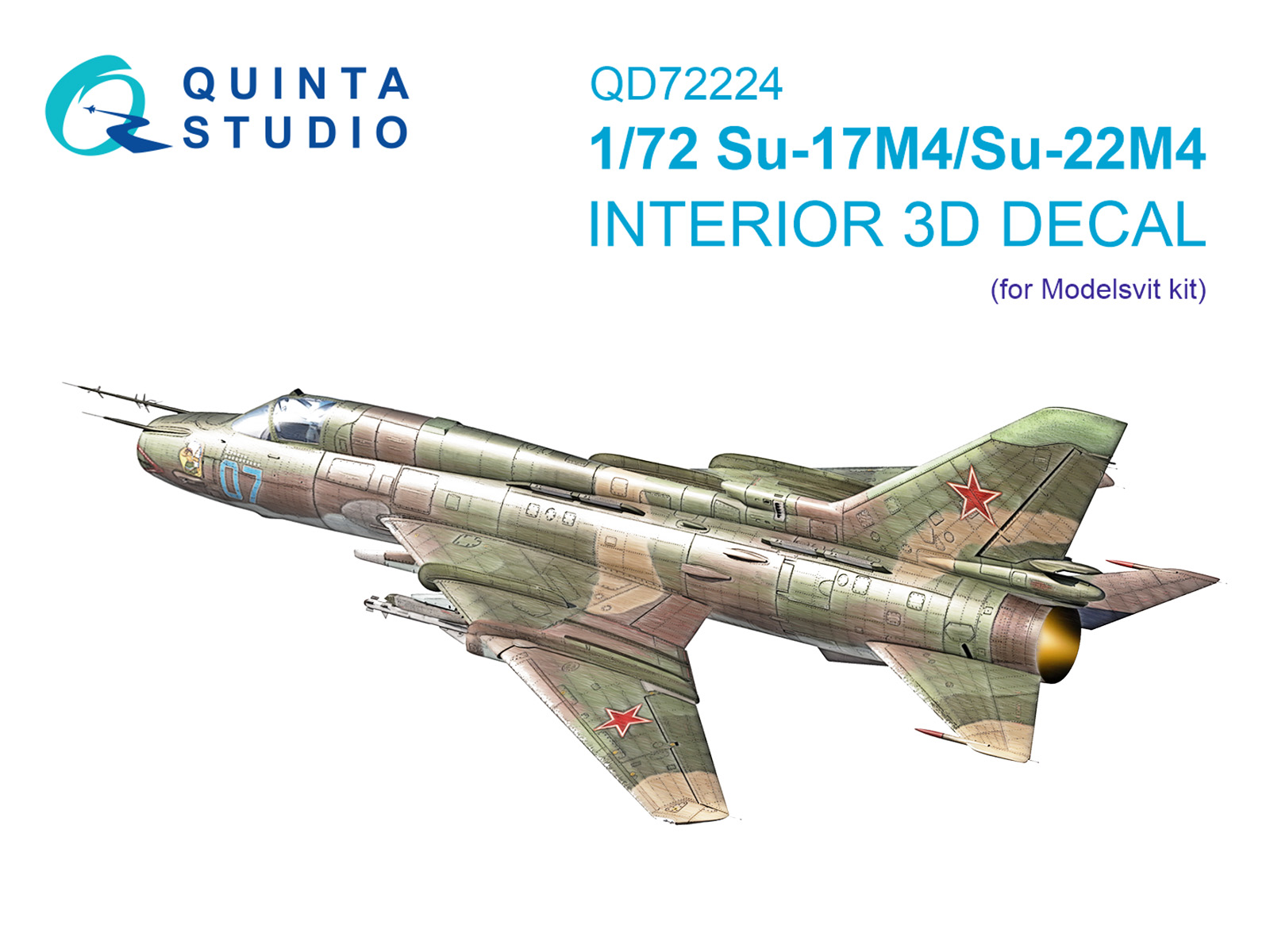 Su-17M4/Su-22M4 3D-Printed & coloured Interior on decal paper (Modelsvit)