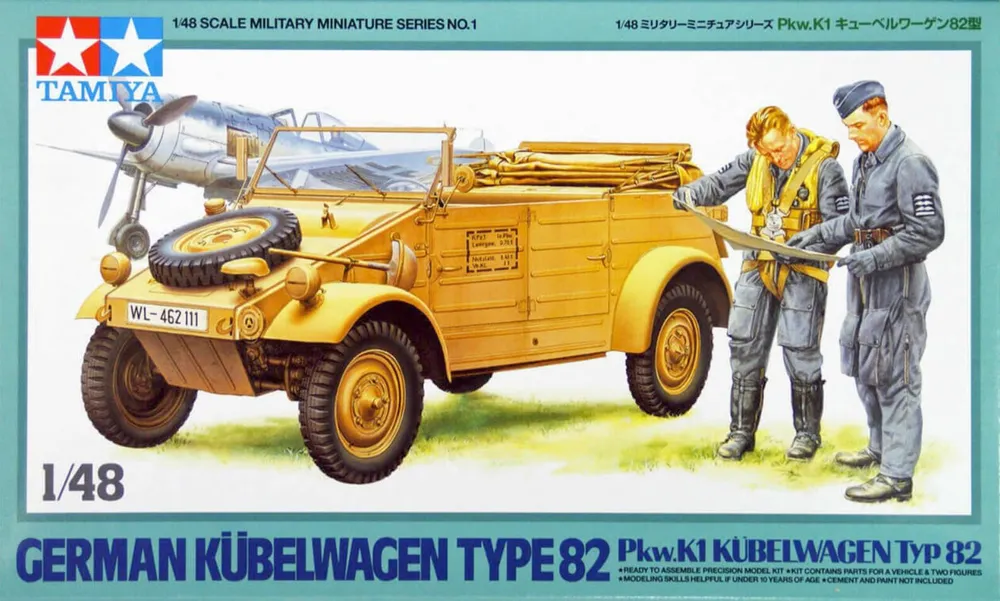 Model kit 1/48 German Kubelwagen Type82 (Tamiya)