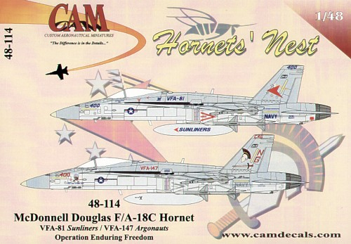 Decal 1/48 McDonnell-Douglas F/A-18C (2) (CAM)