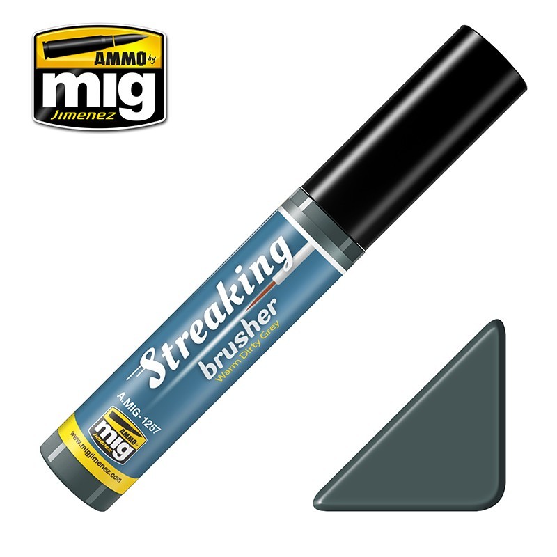 STREAKINGBRUSHER Warm Dirty Grey (10mL) (Ammo Mig)