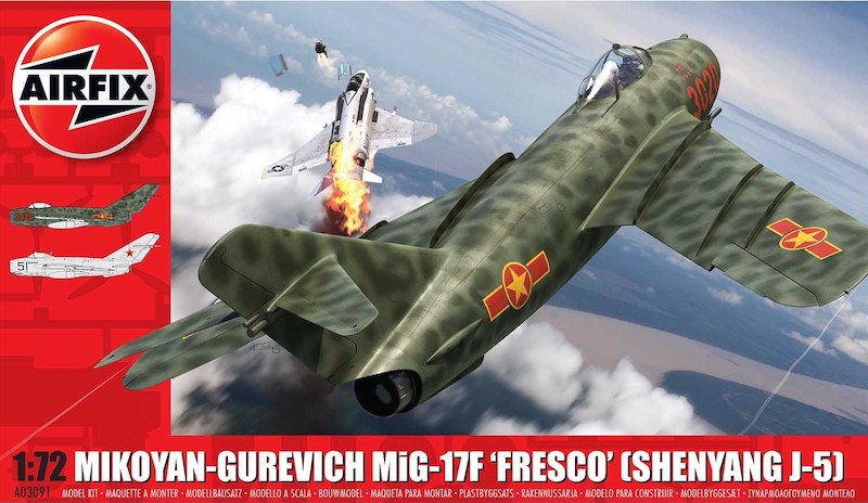 Model kit 1/72      Mikoyan MiG-17F 'Fresco' (Shenyang J-5) Fresco (Airfix)