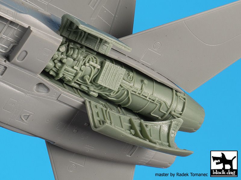 Additions (3D resin printing) 1/72 McDonnell F-4J Phantom engines (designed to be used with Academy kits) 