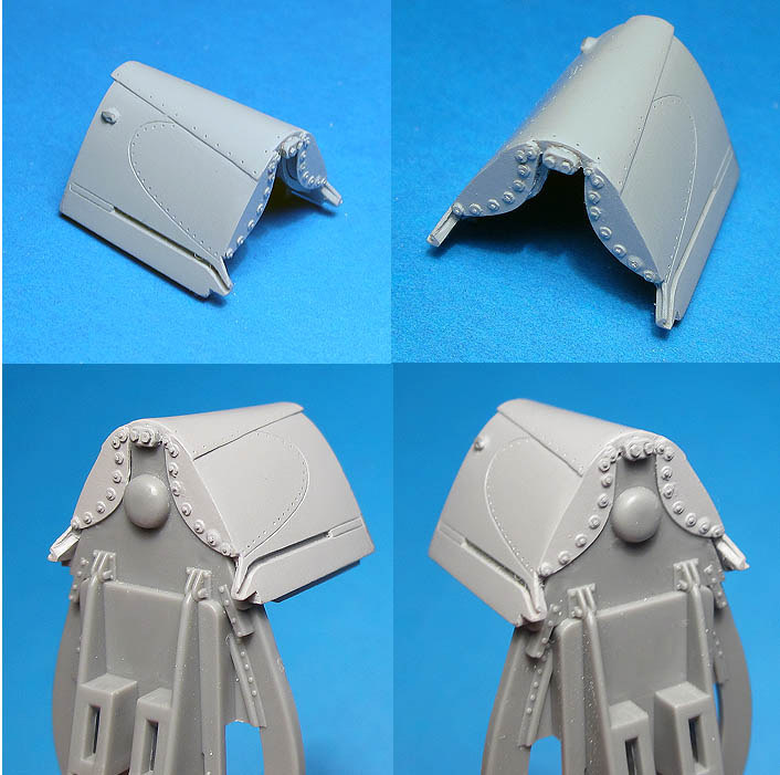 Additions (3D resin printing) 1/48 Birdcage F4U Corsair Reinforced Turtledeck (for Tamiya) (Vector) 