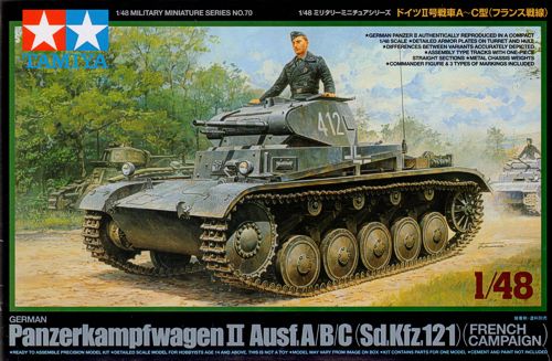 Model kit 1/48 Pz.Kpfw.II Ausf.A/Ausf.B/Ausf.C (Sd.Kfz.121) French Campaign (Tamiya)